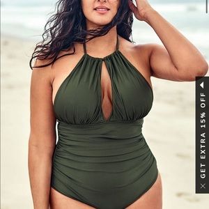NEVER WORN* Plus size one piece bathingsuit